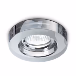 Collezione BLUES FARETTI MODERNI Faretto ad incasso con montatura circolare in alluminio lucido color fume'. Porta lampade fi ...