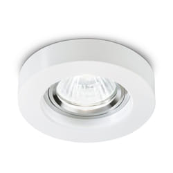 Ideal Lux - Faretto Incasso Moderno Blues Alluminio Bianco 1 Luce Gu10 5W 3000K Luce Calda