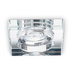 Ideal Lux - Faretto Incasso Quadrato Moderno Blues Alluminio Trasp. 1 Luce Gu10 5W 3000K