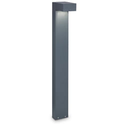 Piantana Moderna Sirio Alluminio Antracite 2 Luci 3W 3000K Luce Calda H80Cm