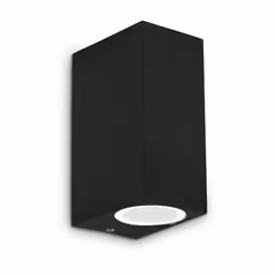 Collezione UP CUBI DI LUCE Applique per esterno a 2 luci con corpo luce in fusione di alluminio verniciato a polveri nero. Di ...