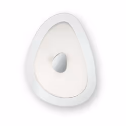 Collezione GEKO DESIGN MODERNO Plafoniera/applique a 4 luci con montatura in metallo smaltato bianco.. Diffusore con vetro tr ...