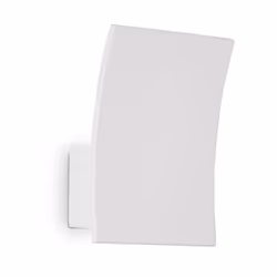 Collezione FIX LASTRE ULTRAMODERNE Applique moderna con base in metallo. Diffusore-dissipatore in lastra d'alluminio bianco d ...