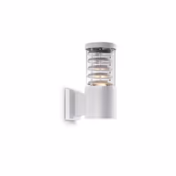 Collezione TRONCO ESTERNI AL TOP Applique a 1 luce con corpo luce in alluminio pressofuso rifinito in vernice bianca. Diffuso ...