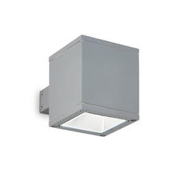 Ideal Lux - Applique Moderna Snif Square Alluminio Grigio 1 Luce G9 3W 3000K Luce Calda