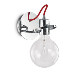Ideal Lux - Applique Moderna Radio Metallo Cromo 1 Luce E27 8W 3000K Luce Calda