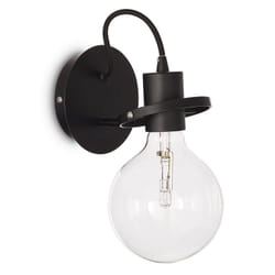 Ideal Lux - Applique Moderna Radio Metallo Nero 1 Luce E27 8W 3000K Luce Calda