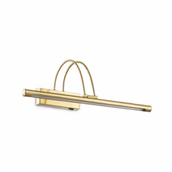 Collezione BOW APPLIQUE PER QUADRI E SPECCHI Applique in metallo con finitura in ottone satinato. Diffusore a LED 4,62 W 3000 ...