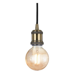 Ideal Lux - Sospensione Rustica-Country Frida Metallo Ottone Brunito 1 Luce E27