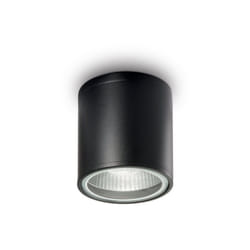 Plafoniera Moderna Gun Alluminio Nero 1 Luce Gu10
