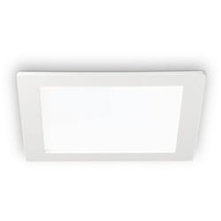 Ideal Lux - Faretto Incasso Moderno Groove Alluminio Bianco Led 20W 3000K Luce Calda