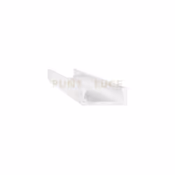 Profilo in alluminio estruso con superficie anodizzata o verniciata a polveri, disponibile nelle finiture bianco, nero e allu ...