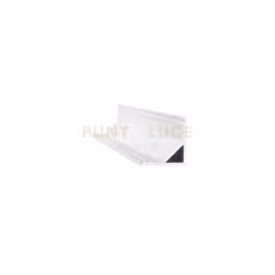 Profilo in alluminio estruso con superficie anodizzata o verniciata a polveri, disponibile nelle finiture bianco, nero e allu ...