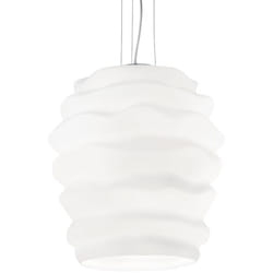 Ideal Lux - Sospensione Contemporanea Karma Vetro Bianco 1 Luce E27 Big