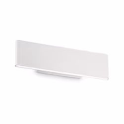Collezione DESK LINEARE ED ESSENZIALE Applique moderna a 2 luci con corpo luce e rosone in alluminio rifinito con vernice a p ...