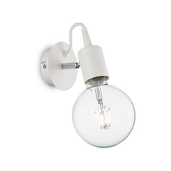 Ideal Lux - Applique Moderna Edison Metallo Bianco 1 Luce E27