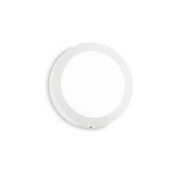 Ideal Lux - Applique Moderna Round Universal Alluminio-Plastiche Bianco Led 13,5W 3000K D17