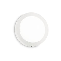 Ideal Lux - Applique Moderna Round Universal Alluminio-Plastiche Bianco Led 19W 3000K D22