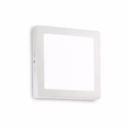 Collezione UNIVERSAL PER ILLUMINARE OGNI SPAZIO Applique a Led con montatura in metallo con finitura in bianco. Diffusore a l ...