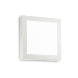 Ideal Lux - Applique Moderna Square Universal Alluminio-Plastiche Bianco Led 19W 3000K D22