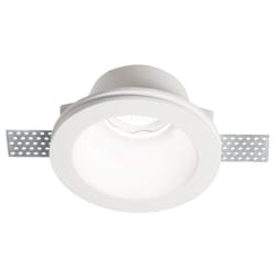 Faretto Incasso Moderno Samba Gesso Bianco 1 Luce Gu10 D90Cm