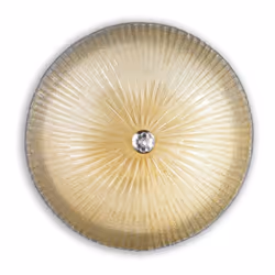 Collezione SHELL PLAFONIERE IN VETRO E GRANIGLIA Plafoniera a 6 luci con diffusore di vetro trasparente lavorato in piastra e ...