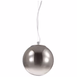 Collezione MAPA SFERE CROMATE Sospensione a 1 luce con montatura in metallo cromato.. Diffusore a sfera in vetro soffiato tra ...