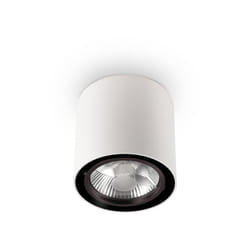 Ideal Lux - Plafoniera Moderna Mood Round Alluminio Bianco 1 Luce Gu10 10W 3000K D15Cm