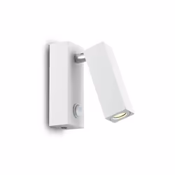 Collezione PAGE LUCE A LED DIREZIONABILE Applique a 1 luce, forma quadrata, con corpo luce in fusione di alluminio rifinito c ...