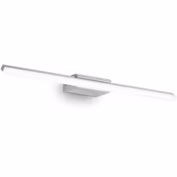 Collezione RIFLESSO LED E CROMO Aplique con montatura in metallo rifinito in cromo. Diffusore in materiale acrilico trasparen ...