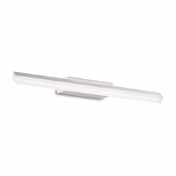 Collezione RIFLESSO LED E BIACO Aplique con montatura in metallo rifinito in vernice bianca opaca. Diffusore in materiale acr ...