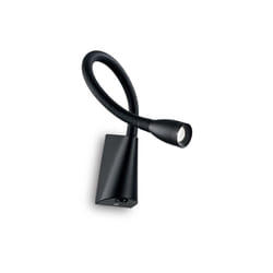 Ideal Lux - Applique Moderna Goose Metallo Nero Led 3W 3000K Luce Calda