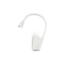 Ideal Lux - Applique Moderna Goose Metallo Bianco Led 3W 3000K Luce Calda