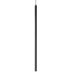 Sospensione Round Moderna Ultrathin Metallo Nero Led 11,5W 3000K D100