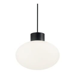 Sospensione Moderna Clio Alluminio Nero 1 Luce E27
