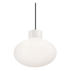 Sospensione Moderna Clio Alluminio Bianco 1 Luce E27