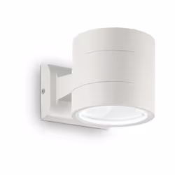 Collezione SNIF MODERN WALLAMPS Applique a 1 luce con corpo luce rotondo in alluminio pressofuso verniciato bianco.. Doppio d ...