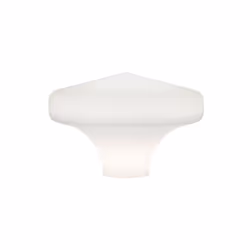 Collezione CLIO-3 SFERE SINUOSE Diffusore sagomato in materiale plastico bianco opaco abbinabile agli articoli per esterno de ...