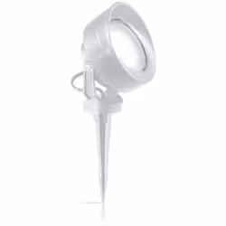 Collezione LITIO LUCE PUNTATA SULL'ESTERNO Lampada da terra per esterni a 1 luce con corpo luce e diffusore in resina: inatta ...