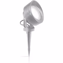 Collezione LITIO LUCE PUNTATA SULL'ESTERNO Lampada da terra per esterni a 1 luce con corpo luce e diffusore in resina: inatta ...