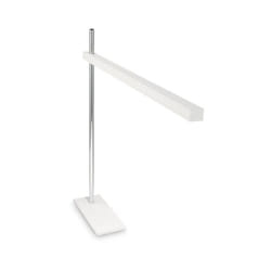 Ideal Lux - Lampada Da Scrivania Moderna Gru Metallo Bianco Led 6,3W 3000K Luce Calda