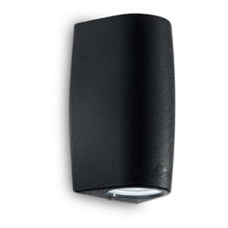Ideal Lux - Applique Moderna Keope Materie Plastiche Nero 2 Luci Gu10