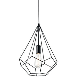 Ideal Lux - Sospensione Industrial-Minimal Ampolla-3 Metallo Nero 1 Luce E27
