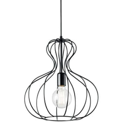 Ideal Lux - Sospensione Industrial-Minimal Ampolla-1 Metallo Nero 1 Luce E27