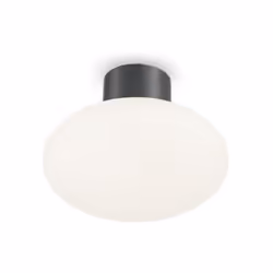 Collezione CLIO SFERE SINUOSE Plafoniera da esterno 1 Luce E27 max 60W. Articolo componibile con montatura in alluminio estru ...
