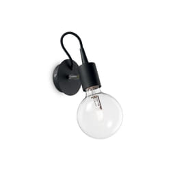 Ideal Lux - Applique Moderna Edison Metallo Nero 1 Luce E27
