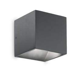 Applique Moderna Rubik Alluminio Antracite Led 8,5W 4000K Luce Naturale