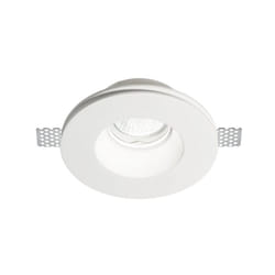 Faretto Incasso Moderno Samba Gesso Bianco 1 Luce Gu10 D74Cm