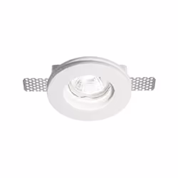 Collezione SAMBA LA SCELTA IDEALE PER IL CARTONGESSO Faretto ad incasso tondo diam.10 cm in gesso bianco ideale per soffitti  ...