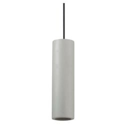 Ideal Lux - Sospensione Moderna Round Oak Metallo Cemento Grigio 1 Luce